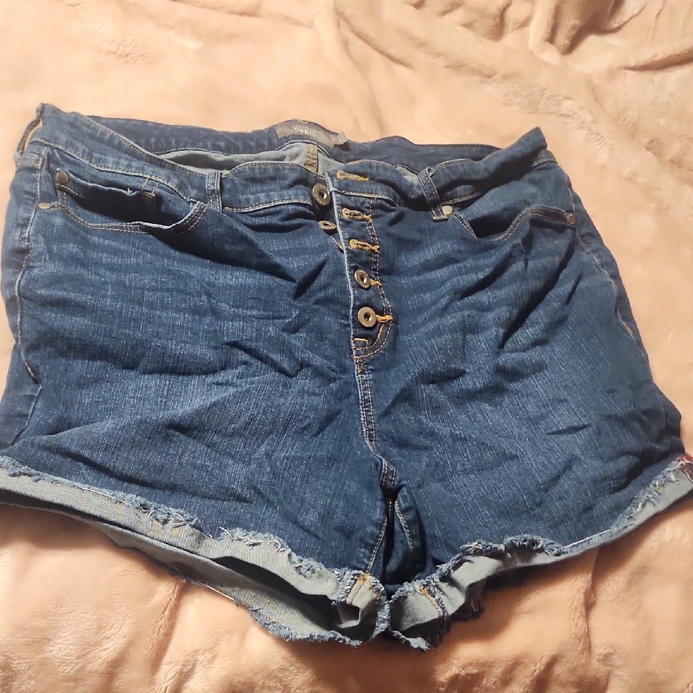 Women's Blue Denim Shorts